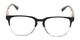 Front of The Governor Bifocal in Black/ Clear