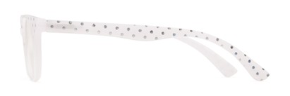 Side of The Heidi in White Sparkle Dot