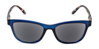 Front of The Kathleen Reading Sunglasses in Blue/Tortoise with Smoke
