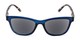 Front of The Kathleen Reading Sunglasses in Blue/Tortoise with Smoke