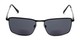 Front of The Ken Bifocal Reading Sunglasses in Matte Black with Smoke