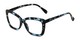 Angle of The Kendra Bifocal in Blue Tortoise, Women's Cat Eye Reading Glasses