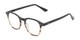Angle of The Leo Multifocal Reader in Black/Tortoise, Women's and Men's Round Reading Glasses