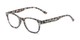 Angle of The Lucy in Green Tortoise, Women's Round Reading Glasses