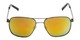 Front of The Manny Bifocal Reading Sunglasses in Grey with Yellow Mirror