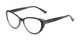 Angle of The Marisol in Grey/Snake, Women's Cat Eye Reading Glasses