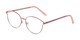 Angle of The Maureen Bifocal in Pink, Women's Cat Eye Reading Glasses
