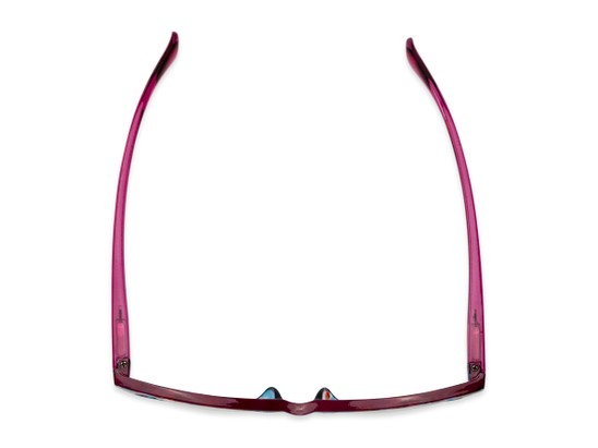 Overhead of The Molly Bifocal in Berry Pink Tortoise