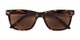 Folded of The Nantucket Reading Sunglasses in Matte Tortoise with Amber