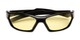 Folded of The Night Yellow Lens Bifocal Safety Goggles in Black with Yellow Lenses