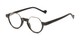 Angle of The Piccadilly in Black, Women's and Men's Round Reading Glasses
