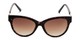 Front of The Rhonda Bifocal Reading Sunglasses in Brown Tortoise/Gold with Amber