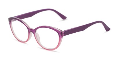 Angle of The Savannah in Purple/Pink, Women's Cat Eye Reading Glasses