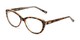 Angle of The Sofia in Leopard, Women's Cat Eye Reading Glasses