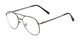 Angle of The Sonoma in Matte Grey, Women's and Men's Aviator Reading Glasses