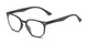 Angle of The Spencer in Matte Black, Women's and Men's Round Reading Glasses