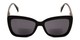 Front of The Stacey Bifocal Reading Sunglasses in Black/ Smoke