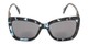 Front of The Stacey Bifocal Reading Sunglasses in Blue Tortoise/ Smoke