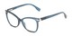 Angle of The Tanya Blue Light Reader in Blue, Women's Cat Eye Computer Glasses