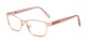 Angle of The Tierney Multi Focus Reader by Foster Grant in Rose Gold, Women's Cat Eye Reading Glasses
