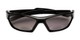 Folded of The Tinted Bifocal Safety Goggles in Black with Smoke Lenses