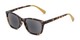 Angle of The Whitney Reading Sunglasses in Tortoise/Yellow with Amber, Women's and Men's  