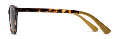 Side of The Whitney Reading Sunglasses in Tortoise/Yellow with Amber