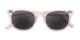 Folded of The Woodstock Reading Sunglasses in Clear with Smoke
