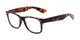 Angle of The Red Bluff in Dark Tortoise, Women's and Men's Retro Square Reading Glasses