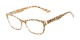 Angle of The Reya in Brown Cheetah, Women's Cat Eye Reading Glasses