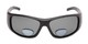 Front of The Richmond Polarized Bifocal Reading Sunglasses in Matte Black with Smoke