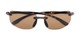 Folded of The Riverside Bifocal Reading Sunglasses in Brown Tortoise Frame with Amber Lenses