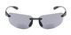 Front of The Riverside Bifocal Reading Sunglasses in Black Frame with Smoke Lenses
