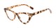 Angle of The Robin in Tan Tortoise, Women's Cat Eye Reading Glasses