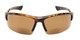 Front of The Roster Bifocal Reading Sunglasses in Tortoise with Amber