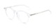 Angle of The Rowling Multifocal Reader in Clear, Women's and Men's Round Reading Glasses