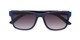 Folded of The Royal Reading Sunglasses in Matte Blue with Smoke