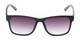 Front of The Royal Reading Sunglasses in Glossy Black with Smoke