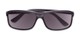 Folded of The Rufus Reading Sunglasses in Clear Black With Smoke