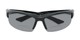 Folded of The Rush Polarized Bifocal Reading Sunglasses in Black with Smoke
