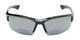 Front of The Rush Polarized Bifocal Reading Sunglasses in Black with Smoke