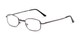 Angle of The Ryder Folding Reader in Glossy Grey, Women's and Men's Oval Reading Glasses