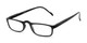 Angle of The Rye in Black, Women's and Men's Rectangle Reading Glasses
