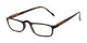 Angle of The Rye in Tortoise, Women's and Men's Rectangle Reading Glasses