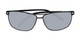 Folded of The Ryker Bifocal Reading Sunglasses in Black with Silver Mirror