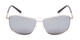Front of The Ryker Bifocal Reading Sunglasses in Gold with Silver Mirror