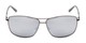 Front of The Ryker Bifocal Reading Sunglasses in Grey with Silver Mirror