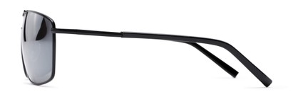 Side of The Ryker Bifocal Reading Sunglasses in Black with Silver Mirror