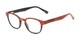 Angle of The Ryland in Black/Red, Women's and Men's Round Reading Glasses