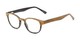 Angle of The Ryland in Black/Brown, Women's and Men's Round Reading Glasses